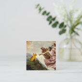 De Schepping van de Perfectie Vierkante Visitekaartje (Staand voorkant)