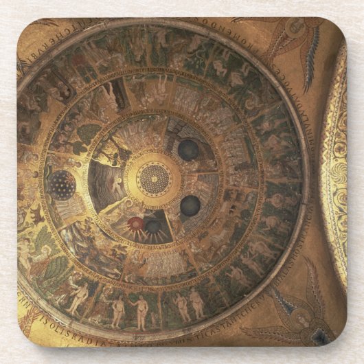 De schepping van de wereld uit Genesis Cupola Drankjes Onderzetter (Voorkant)