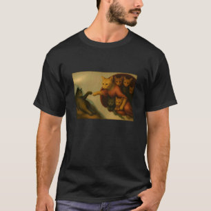 De Schepping van Katdom - Meesterwerk Parodie T-shirt