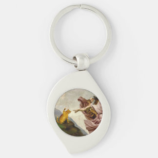 De Schepping van Purrfectie Sleutelhanger