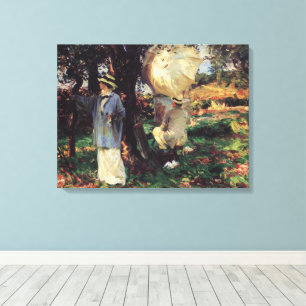 De schetsers door John Singer Sargent Canvas Afdruk