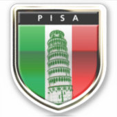 De scheve toren van Pisa Sticker (Voorkant)