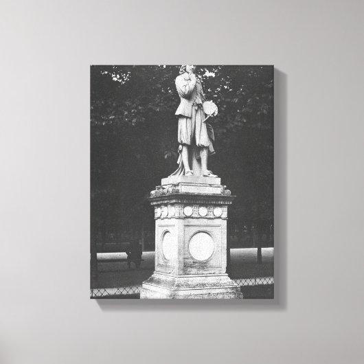 De schilder Eustache Le Sueur, 1853 Canvas Afdruk (Voorkant)