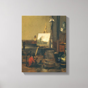 De schilderaap canvas afdruk