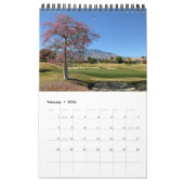 De Schilderachtig golfbaan één pagina per maand Kalender (Feb 2026)