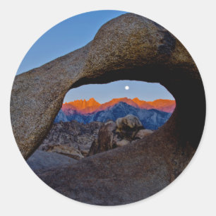 De schilderachtige Alabamaheuvels genesteld Ronde Sticker