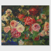 De schilderij van Pierre Renoir, Rozen, Cadeaupapier (Vlak)