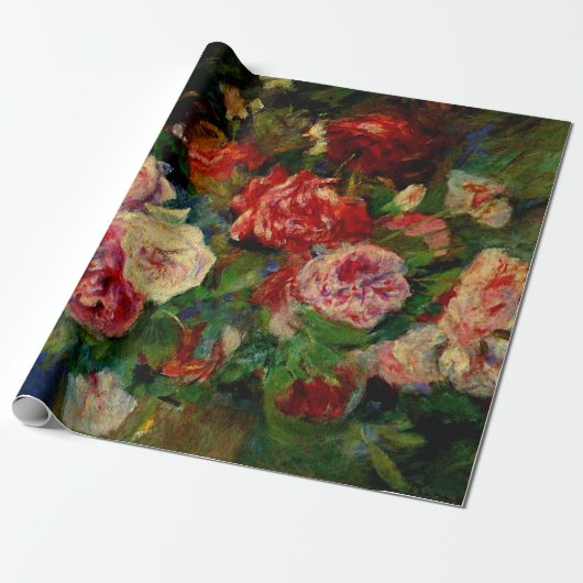 De schilderij van Pierre Renoir, Rozen, Cadeaupapier (Uitgerold)