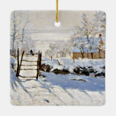 De schilderskunst van Claude Monet, De Ekster Keramisch Ornament (Achterkant)