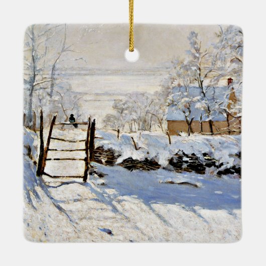 De schilderskunst van Claude Monet, De Ekster Keramisch Ornament (Achterkant)