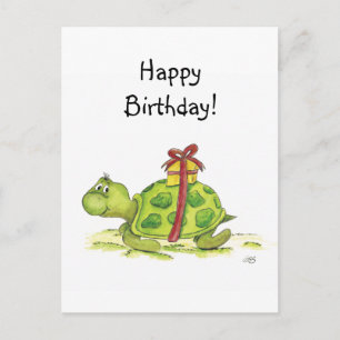 De Schildpad van de verjaardag Briefkaart