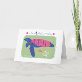 De schildpad van Kerstmis van Kalikimaka /Merry Feestdagen Kaart