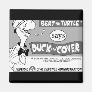 De schildpad waarschuwt magneet