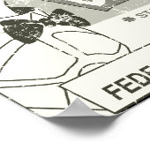 De schildpad waarschuwt poster (Hoek)