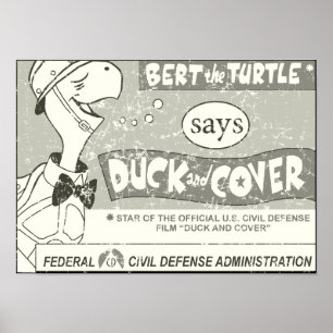 De schildpad waarschuwt poster