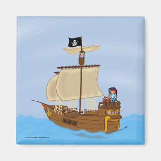 De Schip WIth Pirates Magnet Magneet