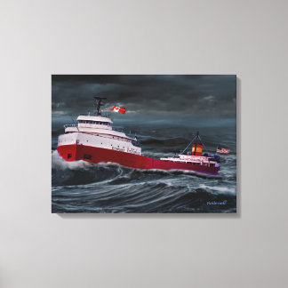 DE SCHIPBREUK VAN DE EDMUND FITZGERALD CANVAS AFDRUK
