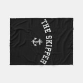 de schipper t Shirt Fleece Deken (Voorkant (Horizontaal))