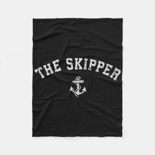 de schipper t Shirt Fleece Deken (Voorkant)