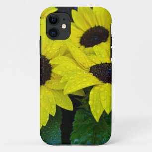 DE SCHITTERENDE ZONNEBLOEMEN VAN DE TUIN iPhone 11 HOESJE