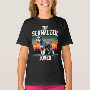 De Schnauzer Liefhebber - Retro Hondenontwerp T-shirt