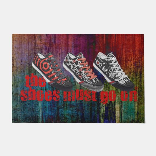 De schoenen moeten op 27 staan + je ideeën deurmat (Voorkant)