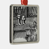 De schoenmaker metalen ornament (Rechts)