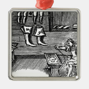 De schoenmaker metalen ornament