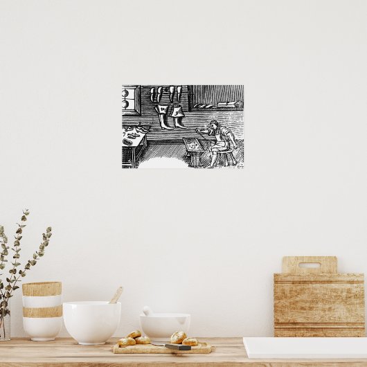 De schoenmaker poster (Keuken)