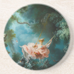 De Schommel Fragonard Zandsteen Onderzetter