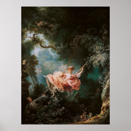 De Schommel van Jean-Honoré Fragonard Poster (Voorkant)