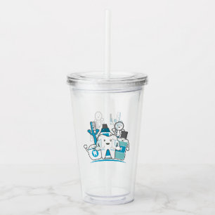 De Schone Teeth Gang Acryl Drinkbeker