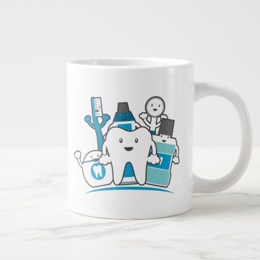 De Schone Teeth Gang Extra Grote Beker (Rechts)