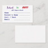 De school is kinder visitekaartje (Voorkant / Achterkant)