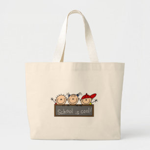 De school is Koel Grote Tote Bag