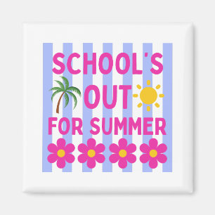 De school is uit voor de zomer magneet