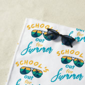 De school is uit voor de zomer strandlaken (In situ)