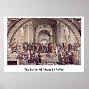 De school van Athene, Raffael Poster