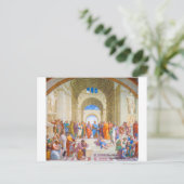 De school van Athene, Raphael Briefkaart (Staand voorkant)