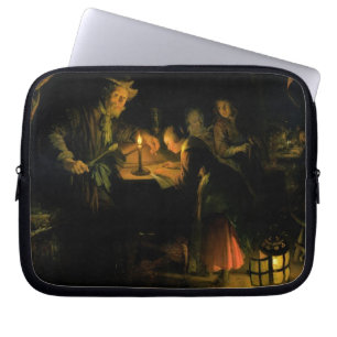 De schoolmeester, 1660-65 (olie op het paneel) laptop sleeve