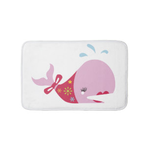 De schoonheid Beneath_Pinkie de walvis_schattig Badmat