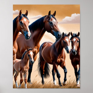 De schoonheid van Amerikaanse paarden Poster