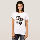 De schoonheid van Black Unity Black History Month T-shirt (Voorkant volledig)
