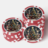 "De schoonheid van de kerstboom" Poker Chips (Opstapeling)