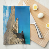 De schoonheid van de kust van Oman Theedoek (Quarter Fold)