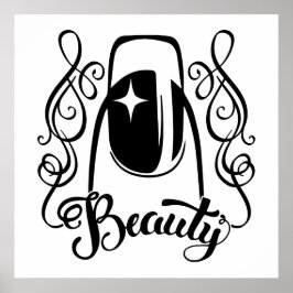 De schoonheid van de Nail Art Poster