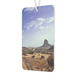 De schoonheid van de natuur onder een blauw luchtverfrisser