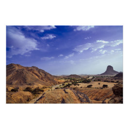 De schoonheid van de natuur onder een blauw perfect poster