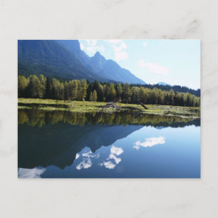 De schoonheid van de natuur weerspiegeld briefkaart