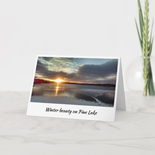 De schoonheid van de winter op het Meer van de Kaart (Voorkant)
